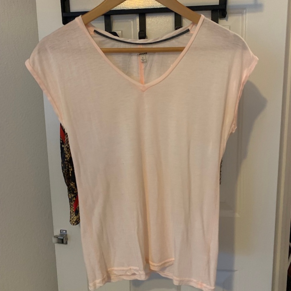 J Brand Light Pink Tee